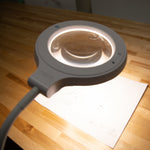 Rechargeable LED Light Flexible Gooseneck Floor Lamp & Magnifier