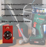 MicroClip Rubberised LED Utility Clip-On Light