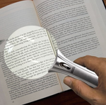 3.5" LED Rimless Battery-Powered Magnifier