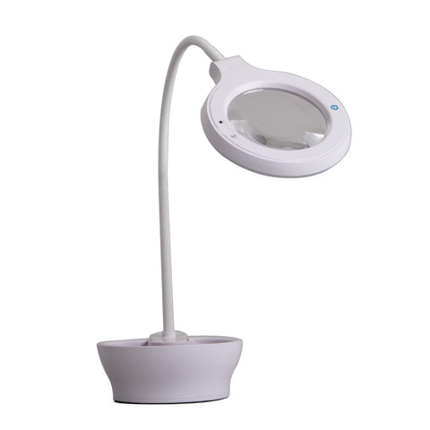LED Task Light & Magnifier Desk Lamp